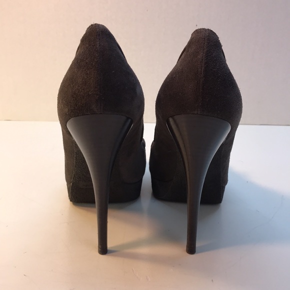 Yves Saint Laurent Gray Suede Heels Made in Italy Size 41 (US 10) - Picture 8 of 15